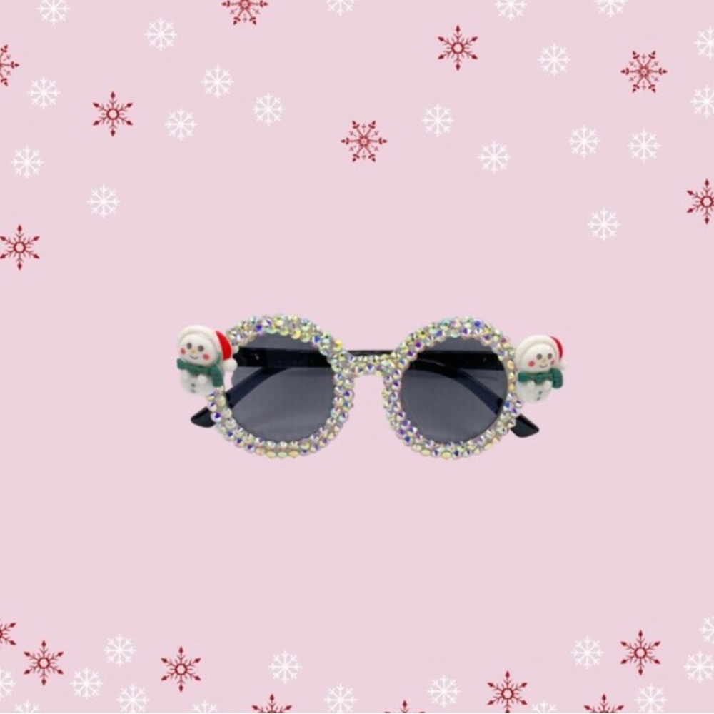 Children’s Christmas Snowman rhinestone glasses